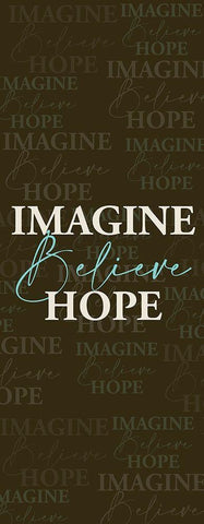 Imagine Black Ornate Wood Framed Art Print with Double Matting by Allen, Kimberly
