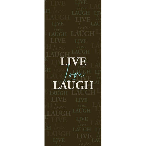 Live Love Gold Ornate Wood Framed Art Print with Double Matting by Allen, Kimberly