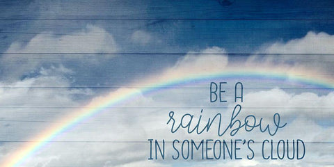 Be A Rainbow Black Ornate Wood Framed Art Print with Double Matting by Allen, Kimberly