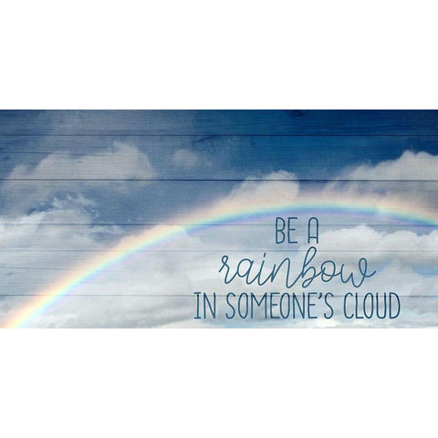 Be A Rainbow Black Modern Wood Framed Art Print by Allen, Kimberly