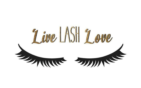 Live Lash Love Black Ornate Wood Framed Art Print with Double Matting by Allen, Kimberly