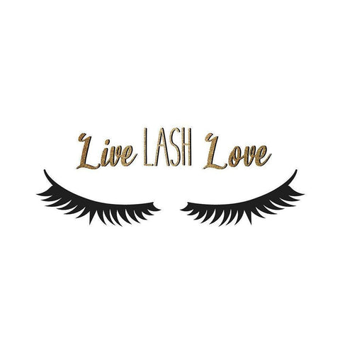 Live Lash Love Gold Ornate Wood Framed Art Print with Double Matting by Allen, Kimberly