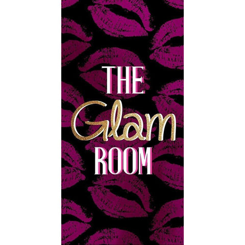 The Glam Room Black Modern Wood Framed Art Print with Double Matting by Allen, Kimberly