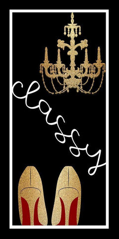 Classy Black Ornate Wood Framed Art Print with Double Matting by Allen, Kimberly