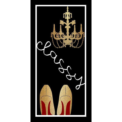 Classy Gold Ornate Wood Framed Art Print with Double Matting by Allen, Kimberly