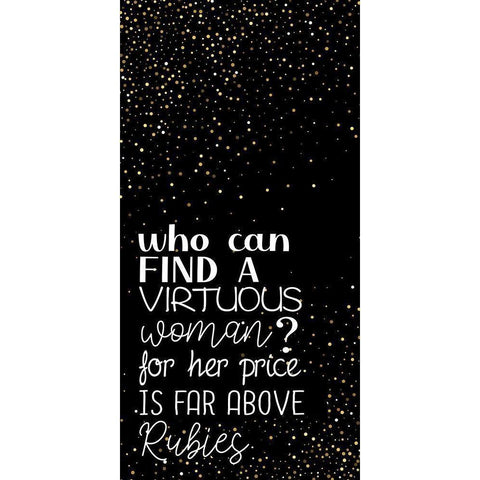 Rubies Black Modern Wood Framed Art Print by Allen, Kimberly