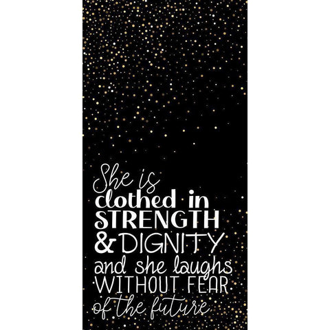 Strength and Dignity White Modern Wood Framed Art Print by Allen, Kimberly