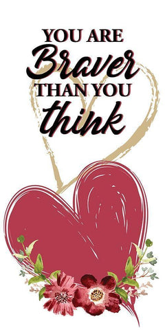 Wildflower Heart 1 White Modern Wood Framed Art Print with Double Matting by Allen, Kimberly