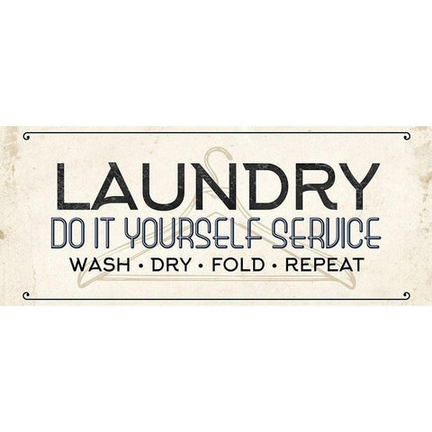 Do It Yourself Laundry Black Modern Wood Framed Art Print by Allen, Kimberly