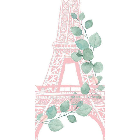 Mint Paris 3 White Modern Wood Framed Art Print by Allen, Kimberly