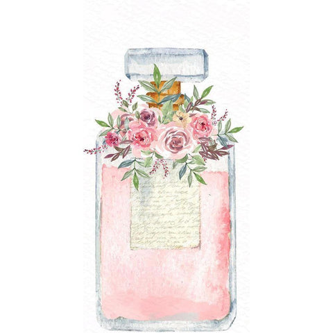 Pink Scent 1 Black Modern Wood Framed Art Print with Double Matting by Allen, Kimberly