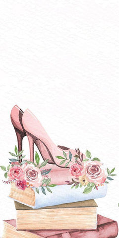 Pink Scent 2 White Modern Wood Framed Art Print with Double Matting by Allen, Kimberly