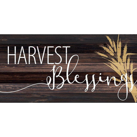 Harvest Blessings Black Modern Wood Framed Art Print with Double Matting by Allen, Kimberly
