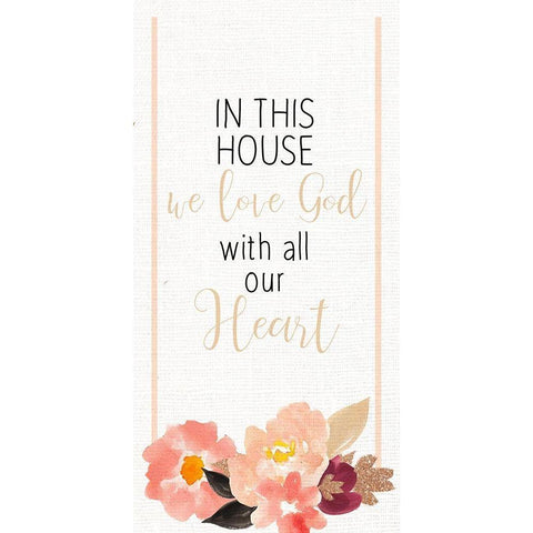 In the House 1 Gold Ornate Wood Framed Art Print with Double Matting by Allen, Kimberly