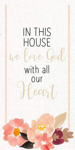 In the House 1 Black Ornate Wood Framed Art Print with Double Matting by Allen, Kimberly