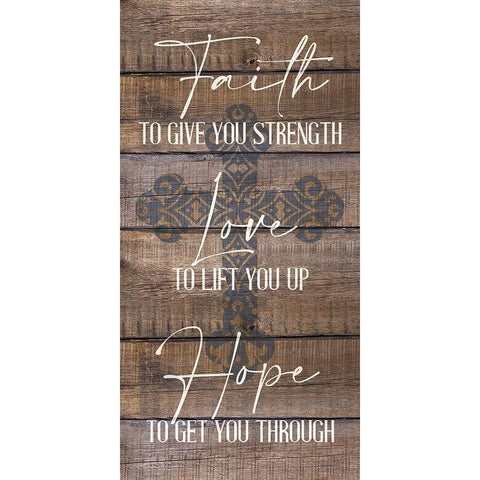 Have Faith 3 White Modern Wood Framed Art Print by Allen, Kimberly