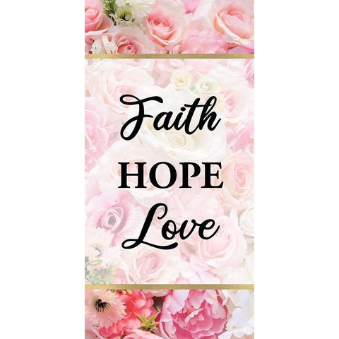 Faith Hope and Love 1 White Modern Wood Framed Art Print by Allen, Kimberly