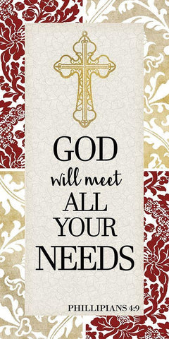 Your Needs 1 Black Ornate Wood Framed Art Print with Double Matting by Allen, Kimberly
