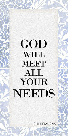 God Will 3 White Modern Wood Framed Art Print with Double Matting by Allen, Kimberly