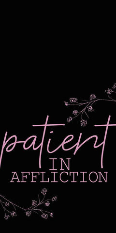 Patient Blossoms 1 White Modern Wood Framed Art Print with Double Matting by Allen, Kimberly