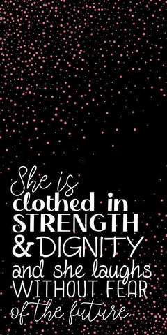 Strength Rose 1 White Modern Wood Framed Art Print with Double Matting by Allen, Kimberly