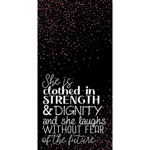 Strength Rose 1 Black Modern Wood Framed Art Print by Allen, Kimberly