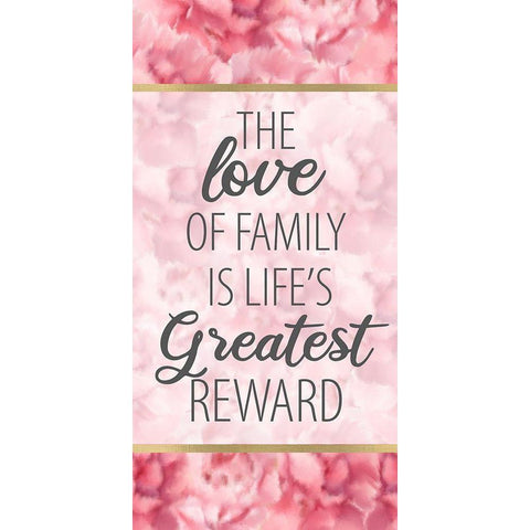 Family Love 1 White Modern Wood Framed Art Print by Allen, Kimberly