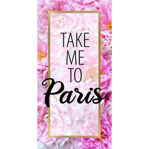 Paris Peonies 2 White Modern Wood Framed Art Print by Allen, Kimberly