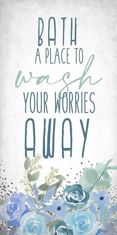 A Place 1 V2 White Modern Wood Framed Art Print with Double Matting by Allen, Kimberly