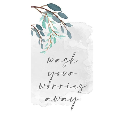 Wash Your 1 Black Modern Wood Framed Art Print by Allen, Kimberly