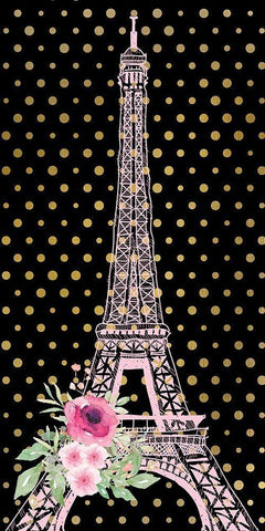 Paris 1 White Modern Wood Framed Art Print with Double Matting by Allen, Kimberly