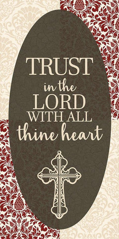 Trust the Lord 1 Black Ornate Wood Framed Art Print with Double Matting by Allen, Kimberly