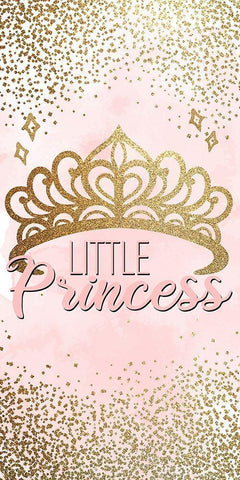 Little Princess Pink 1 Black Ornate Wood Framed Art Print with Double Matting by Allen, Kimberly