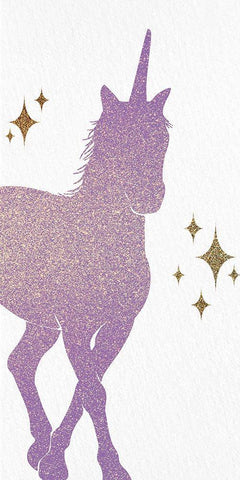 Unicorn Gems 1 Black Ornate Wood Framed Art Print with Double Matting by Allen, Kimberly