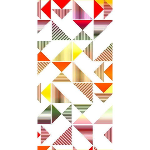 Triangle Panel 2 V2 Black Modern Wood Framed Art Print by Allen, Kimberly
