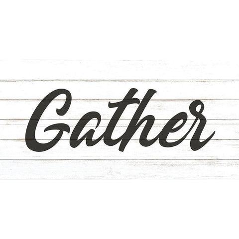 Gather Black Modern Wood Framed Art Print with Double Matting by Allen, Kimberly