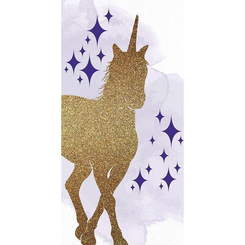 Magical Unicorn 1 White Modern Wood Framed Art Print by Allen, Kimberly