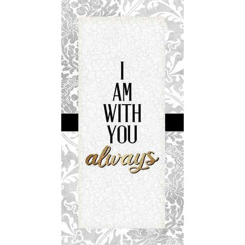 I Am 1 Black Modern Wood Framed Art Print with Double Matting by Allen, Kimberly
