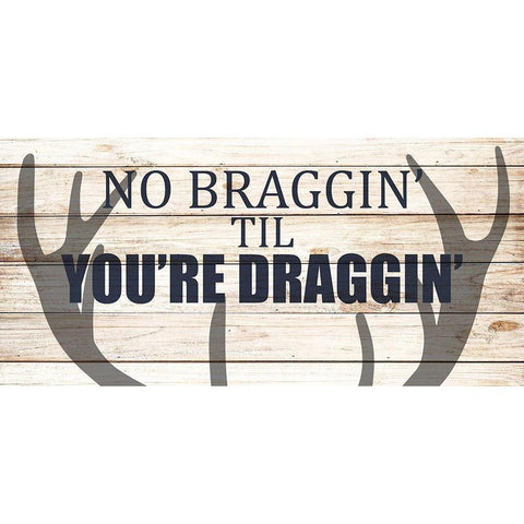 No Braggin Gold Ornate Wood Framed Art Print with Double Matting by Allen, Kimberly