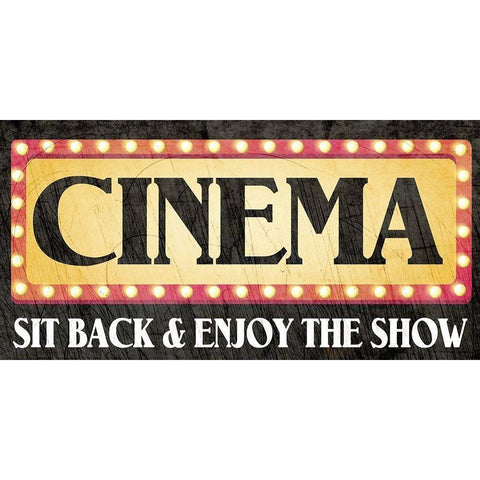 Cinema White Modern Wood Framed Art Print by Allen, Kimberly