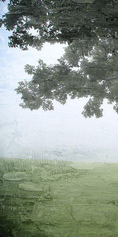 Summer Shades 1 White Modern Wood Framed Art Print with Double Matting by Allen, Kimberly