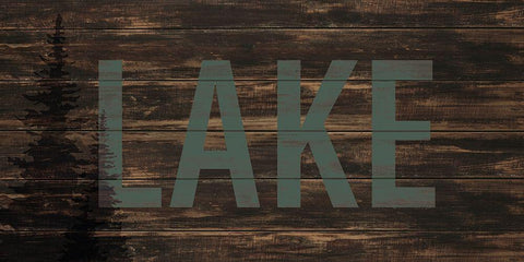 Lake Lodge 1 White Modern Wood Framed Art Print with Double Matting by Allen, Kimberly