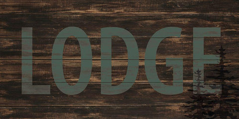 Lake Lodge 2 White Modern Wood Framed Art Print with Double Matting by Allen, Kimberly