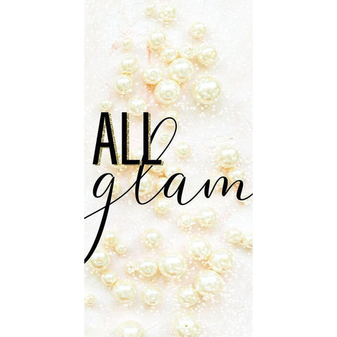 All Glam 1 White Modern Wood Framed Art Print by Allen, Kimberly