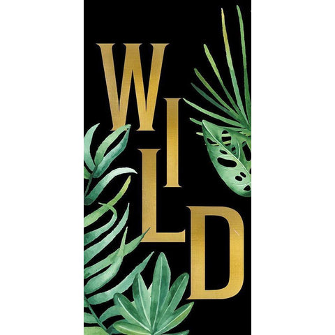 Wild 1 Black Modern Wood Framed Art Print with Double Matting by Allen, Kimberly