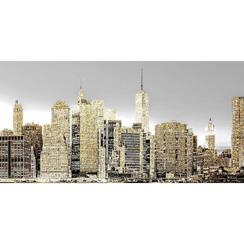 New York 1 Black Modern Wood Framed Art Print by Allen, Kimberly