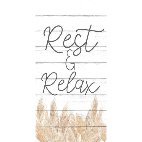 Rest 1 v2 White Modern Wood Framed Art Print by Allen, Kimberly