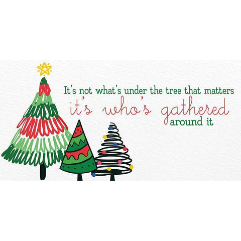 Under the Tree White Modern Wood Framed Art Print by Allen, Kimberly