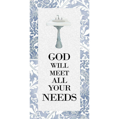 God Will Meet All 1 Gold Ornate Wood Framed Art Print with Double Matting by Allen, Kimberly