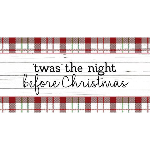 Twas the Night White Modern Wood Framed Art Print by Allen, Kimberly